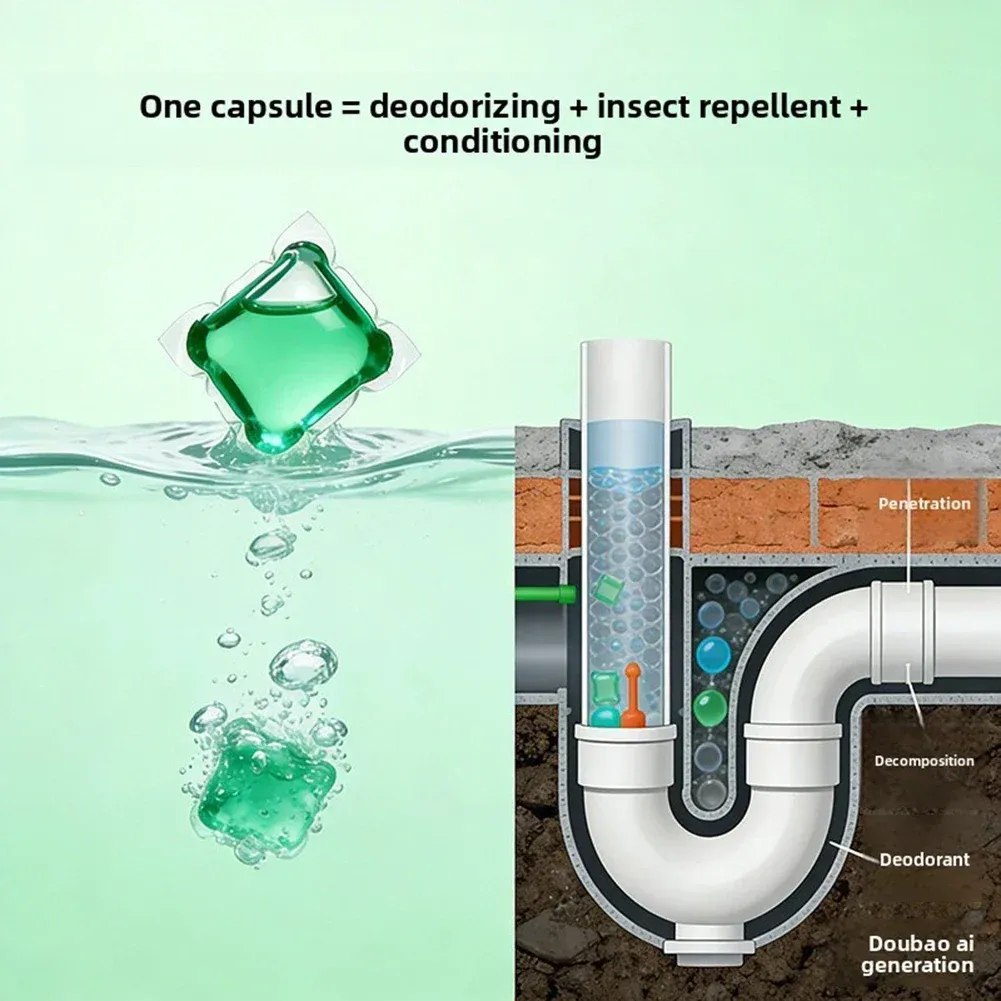 Gel désodorisant pour canalisations, application dans le drain
