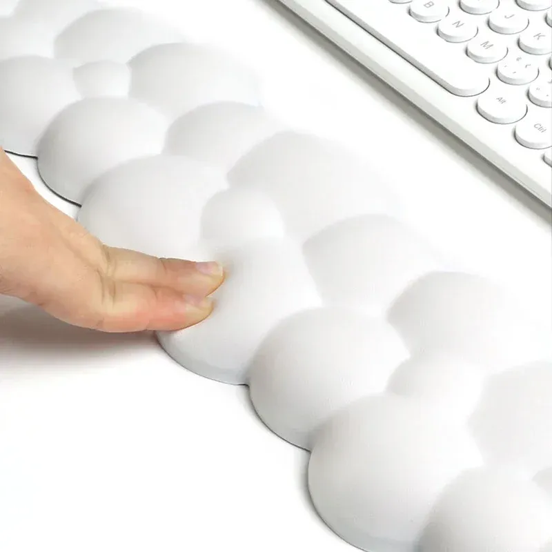 Tapis de souris ergonomique avec repose-poignet, antidérapant, design Cloud pour gamers 6