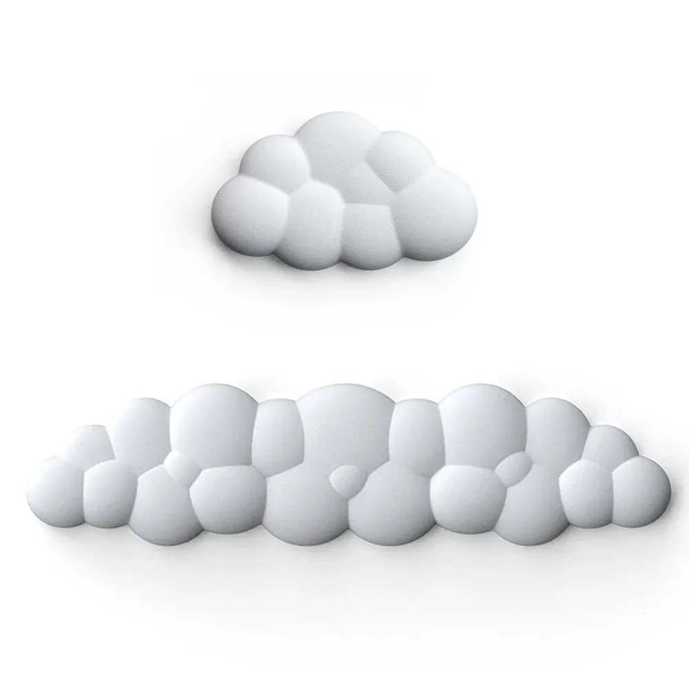 Tapis de souris ergonomique avec repose-poignet, antidérapant, design Cloud pour gamers 9