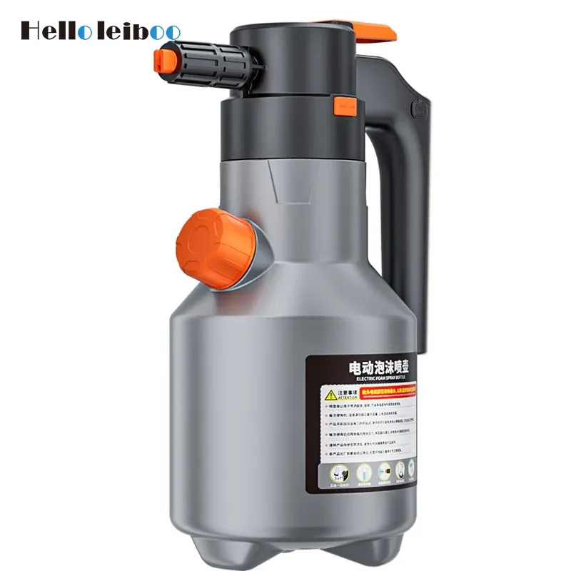 LEIBOO Pulvérisateur de mousse électrique 2 L rechargeable pour lavage de voiture - Image 1