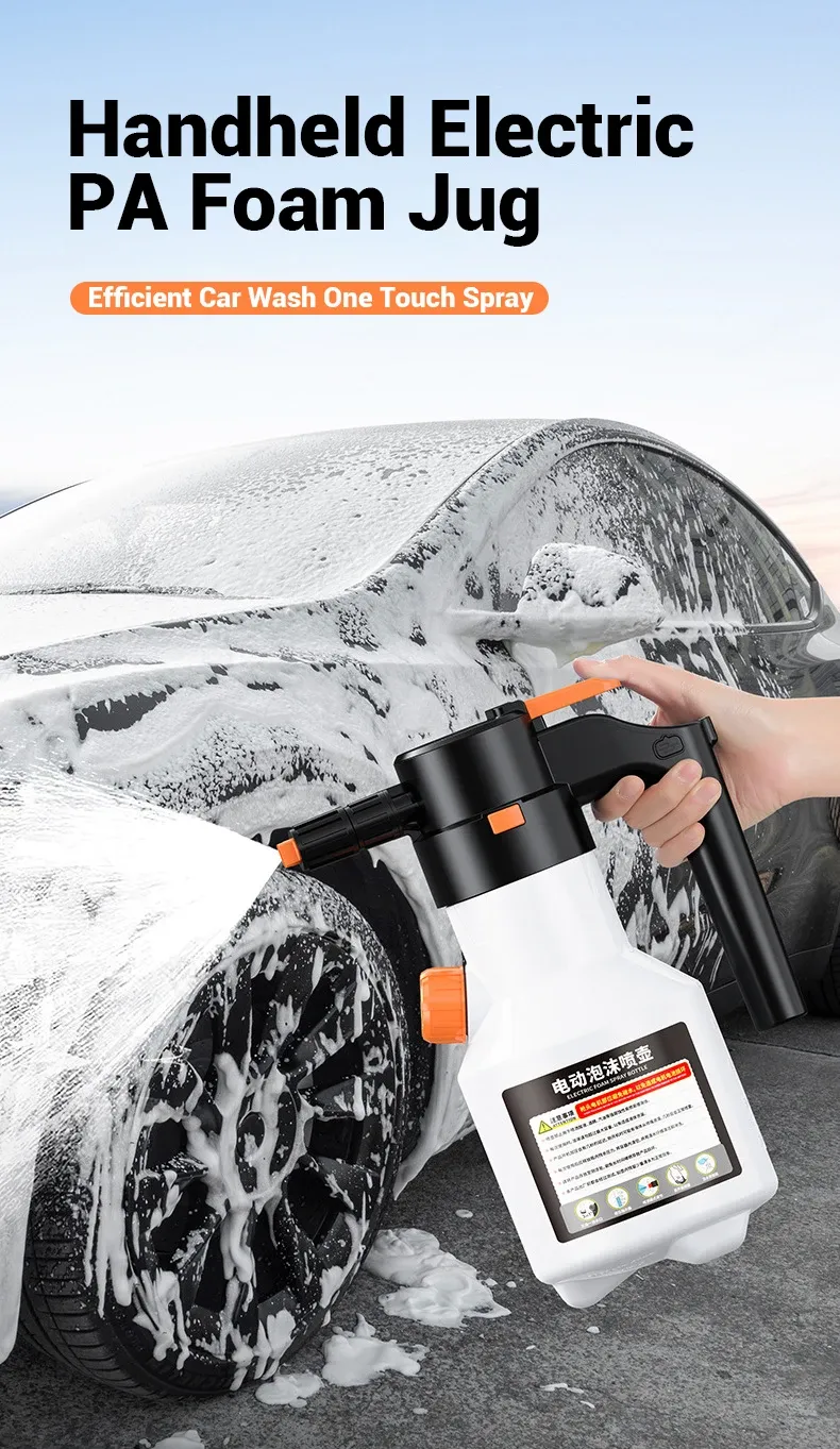 Pulvérisateur de mousse électrique pour lavage de voiture
