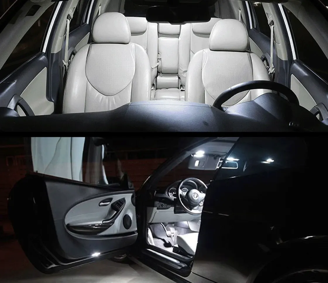 Éclairage intérieur LED Canbus pour voiture Audi A1, A2, A3 (8P, 8V, 8L), A4 (B5, B6, B7, B8), A5 (8T), A6 (C5, C6, C7), A7, A8 (D2, D3), Q3, Q5, Q7 (8X) 4