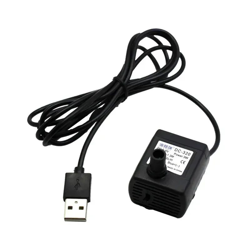 Mini pompe submersible USB 5 V, 3 W, 500 L/h pour fontaine, aquarium et distributeur d'eau pour animaux 4