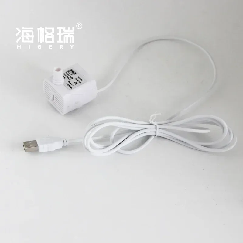 Mini pompe submersible USB 5 V, 3 W, 500 L/h pour fontaine, aquarium et distributeur d'eau pour animaux 5