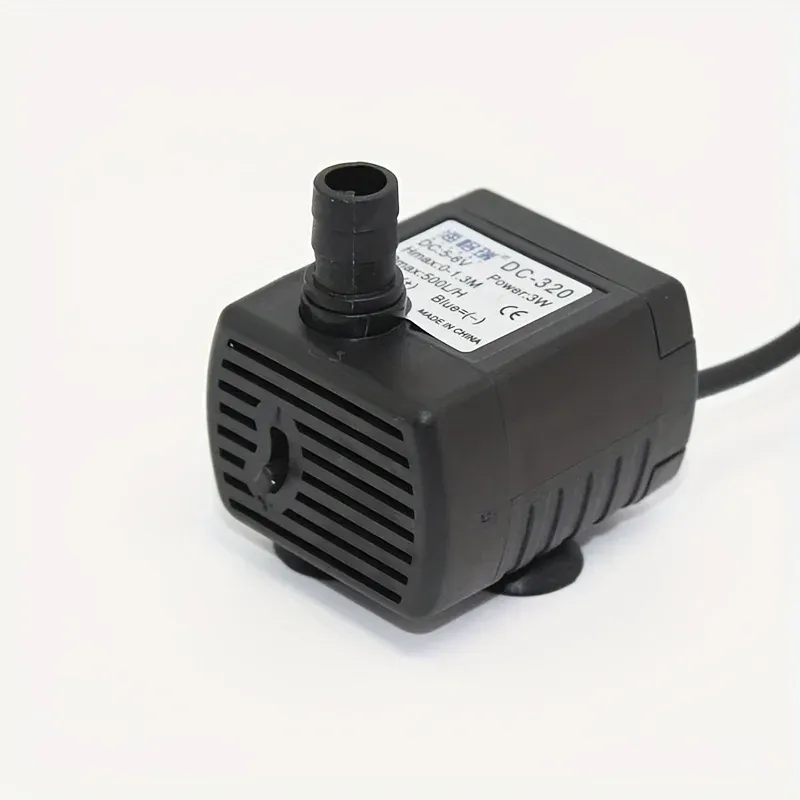 Mini pompe submersible USB 5 V, 3 W, 500 L/h pour fontaine, aquarium et distributeur d'eau pour animaux 6
