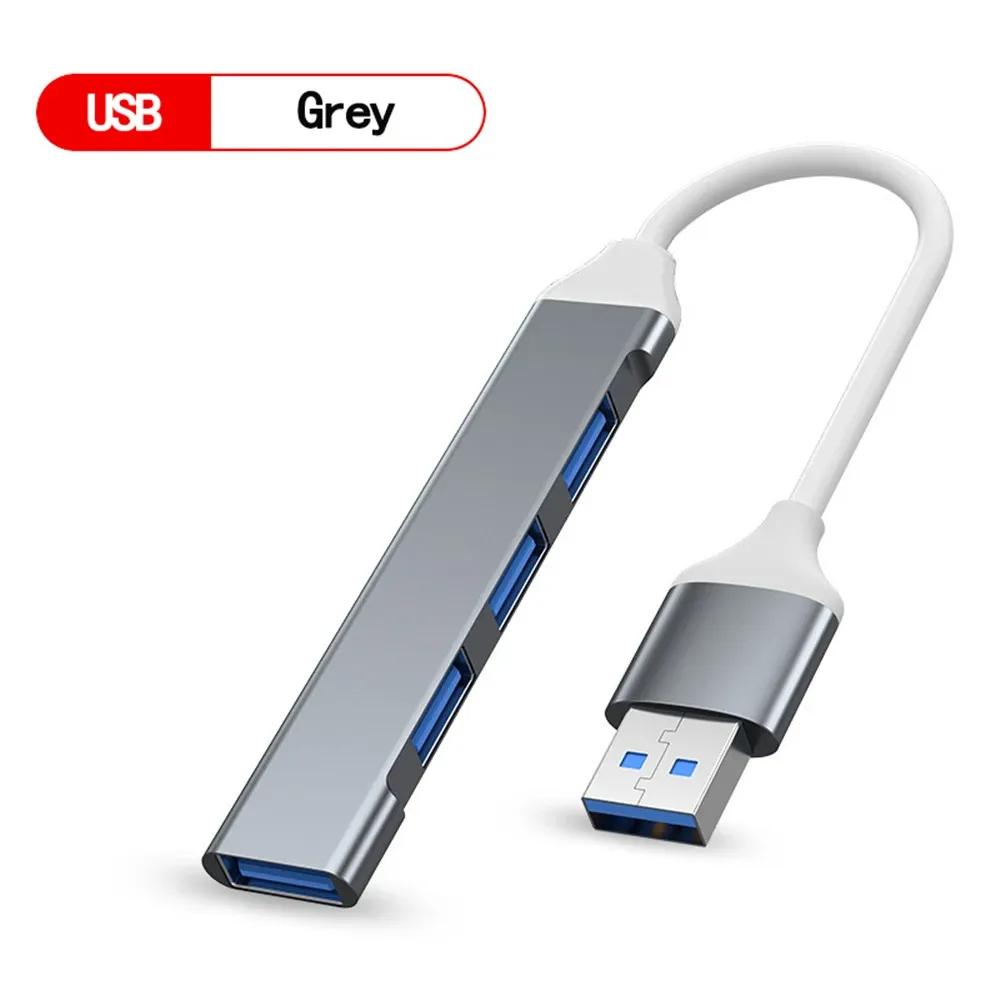 Hub USB 3.0 à 4 ports, haute vitesse, USB-C, séparateur 5 Gbps pour PC, multiport USB 3.0 / 2.0 7
