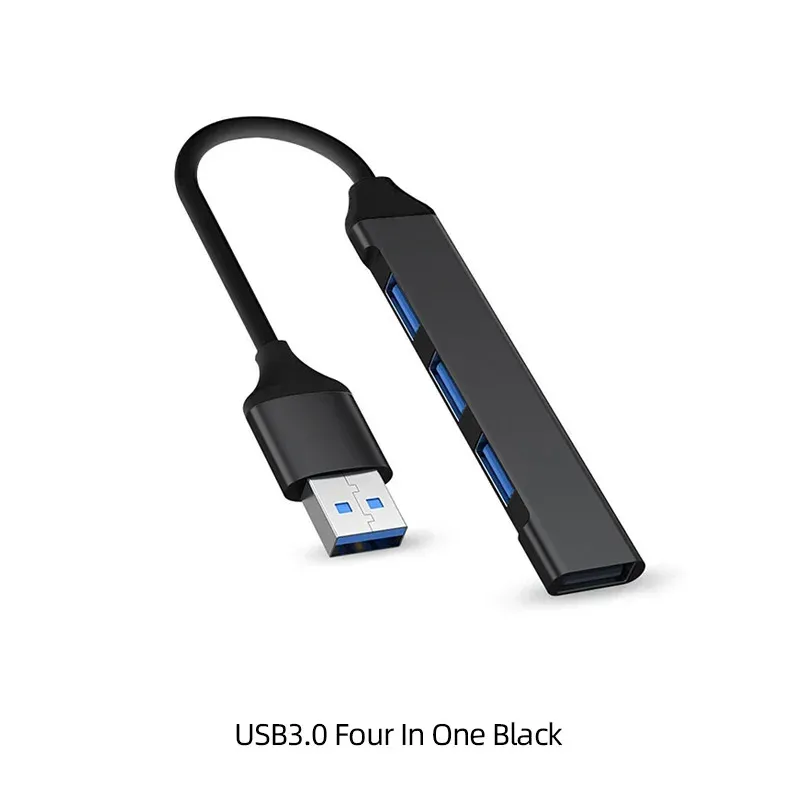 Hub USB 3.0 à 4 ports, haute vitesse, USB-C, séparateur 5 Gbps pour PC, multiport USB 3.0 / 2.0 9