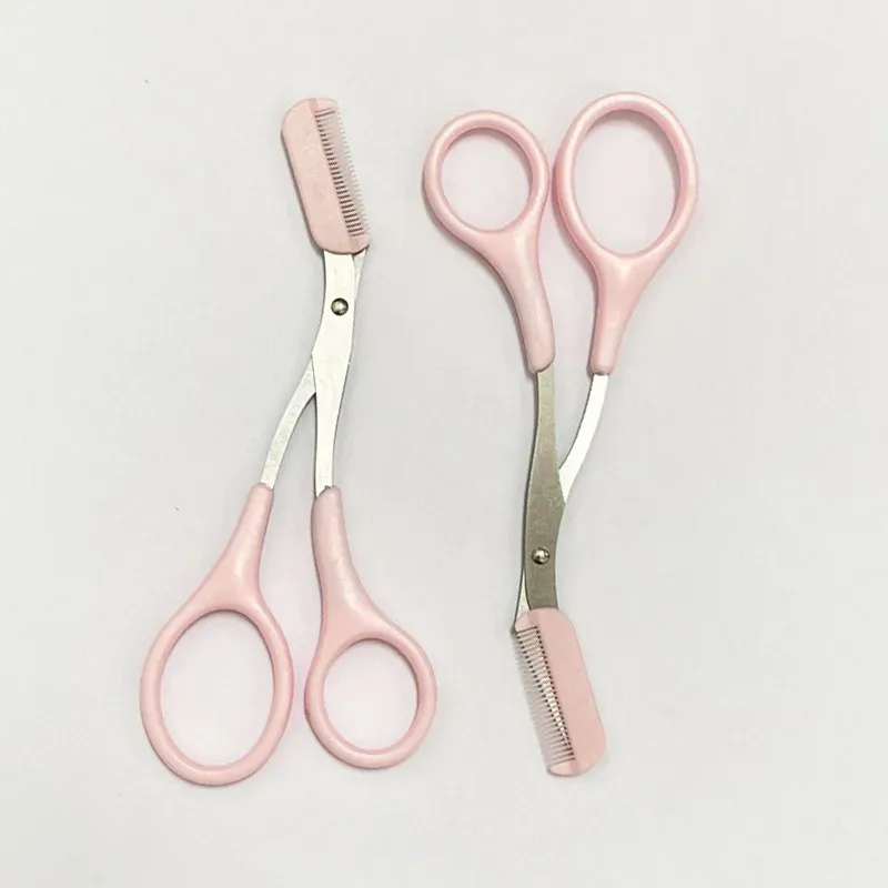 Couteau de coupe de sourcils, rasoir pour le visage et les sourcils pour femmes, ciseaux professionnels avec peigne, accessoires de grattoir 4