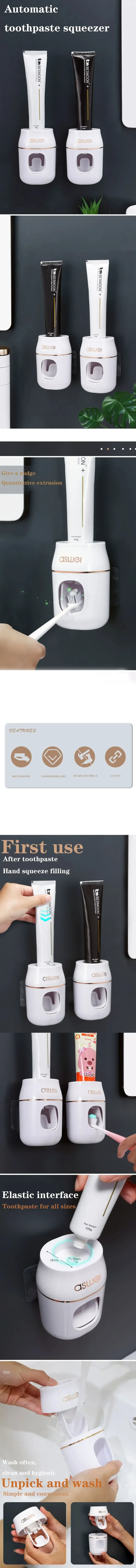 Distributeur automatique de dentifrice mural, vue de produit