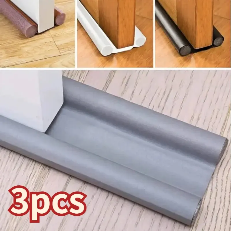 Bande d'étanchéité installée au bas d'une porte