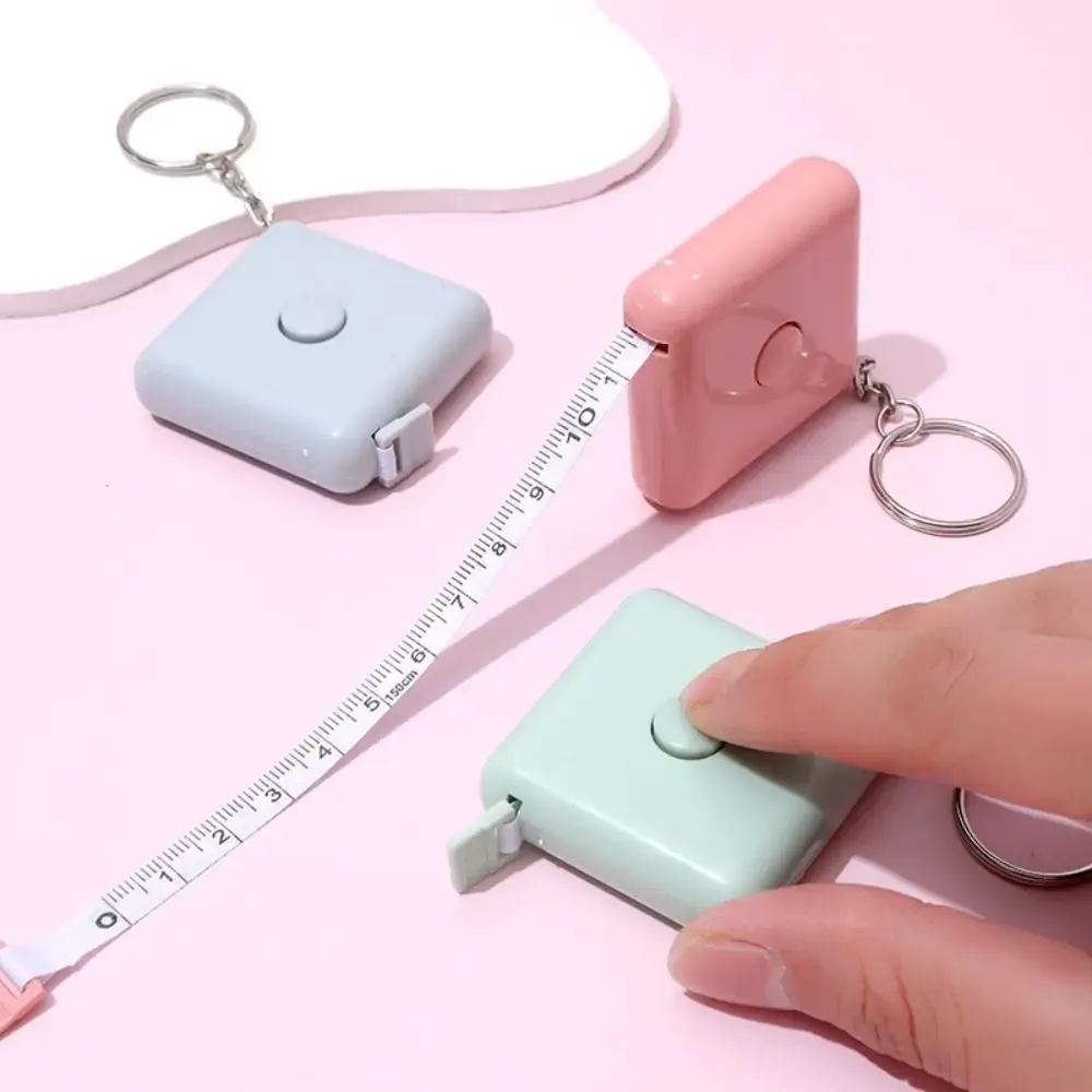 Mini ruban à mesurer rétractable en plastique, outil de mesure portable - Image 1