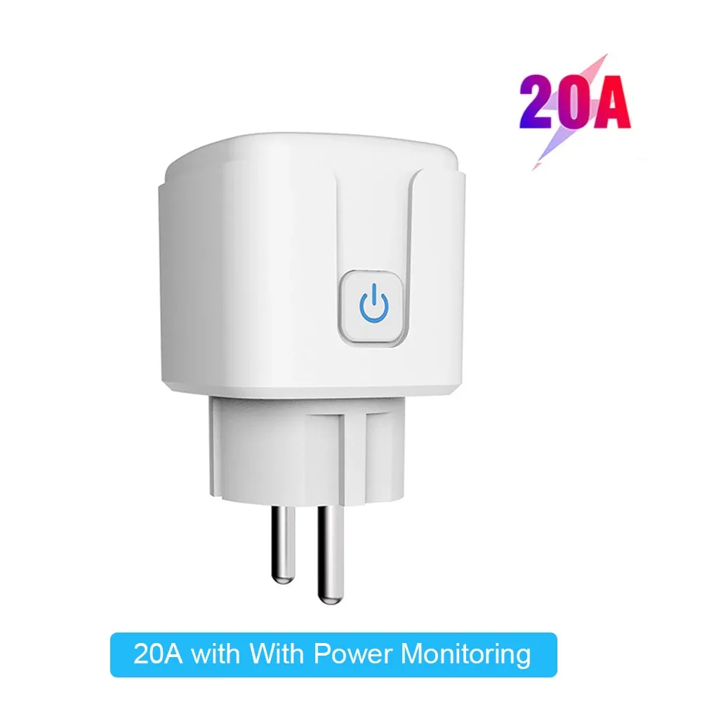 Prise intelligente Tuya Wi-Fi 16A/20A (UE) avec suivi de consommation, compatible Smart Life, télécommande, Google Assistant et Alexa 8