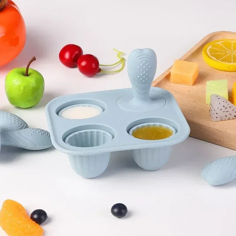 Anneau de dentition en silicone pour bébé, lot de 5, motifs fruits et légumes, sans BPA, forme de lapin 4