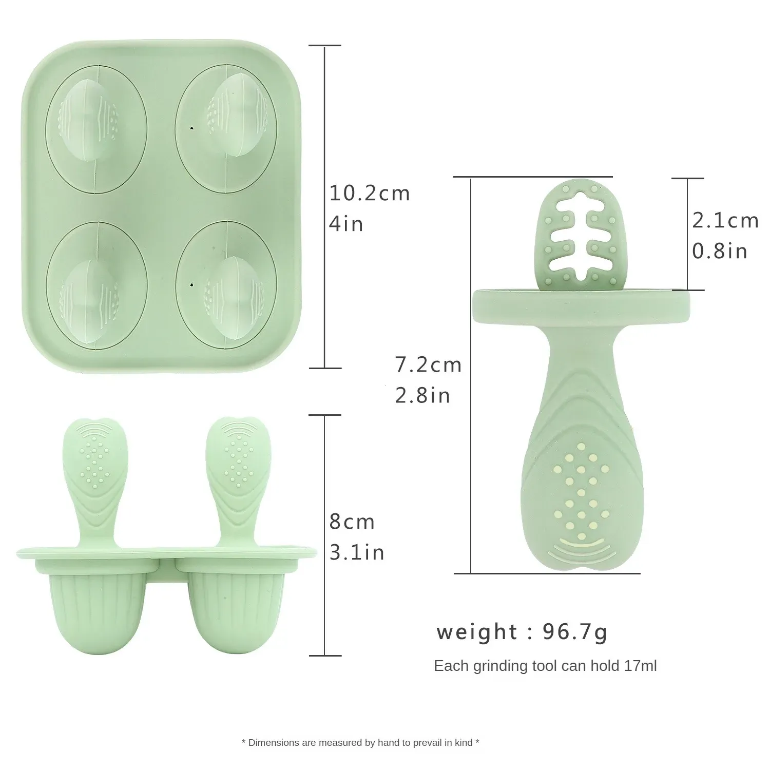 Anneau de dentition en silicone en situation d'utilisation