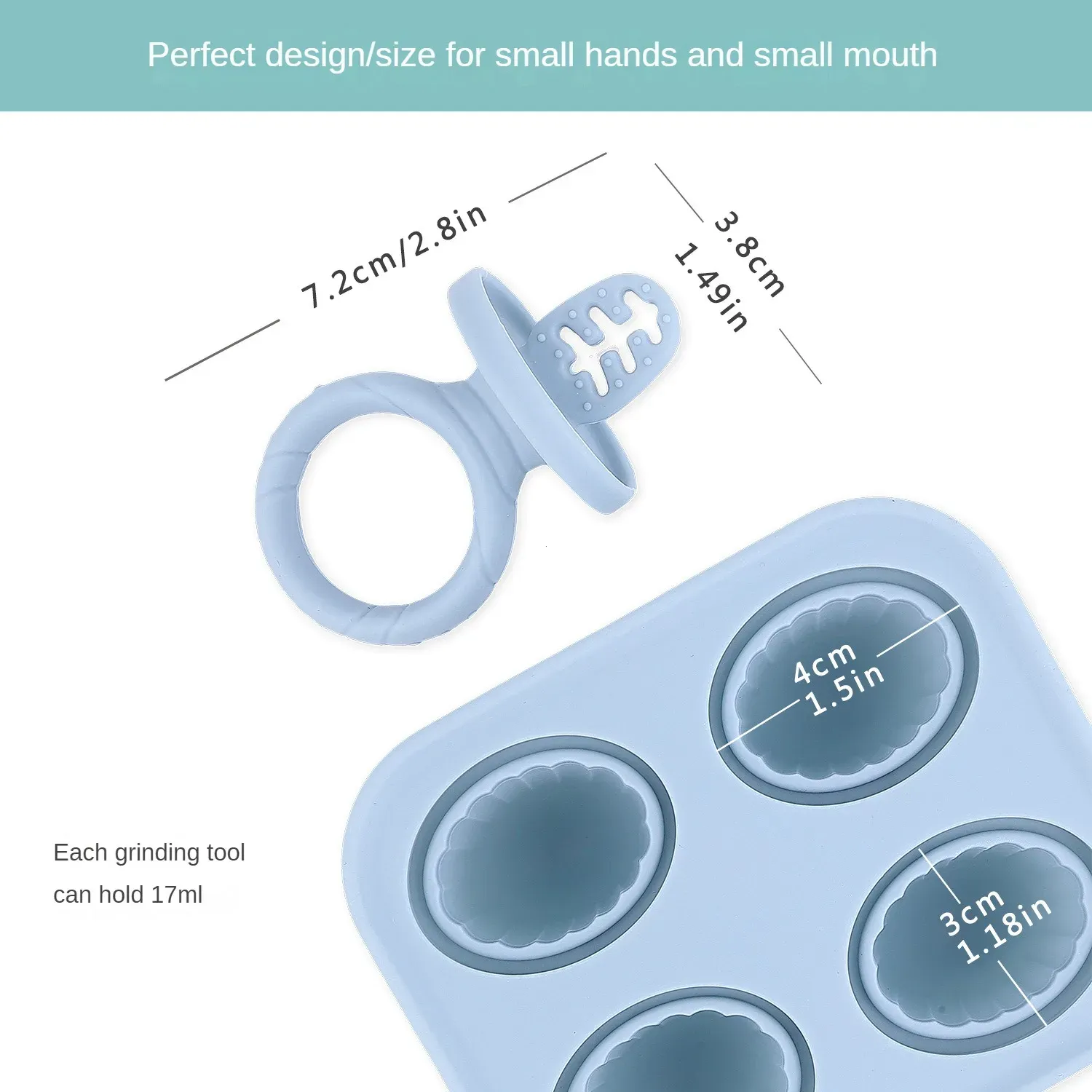 Anneau de dentition lapin en silicone pour bébé