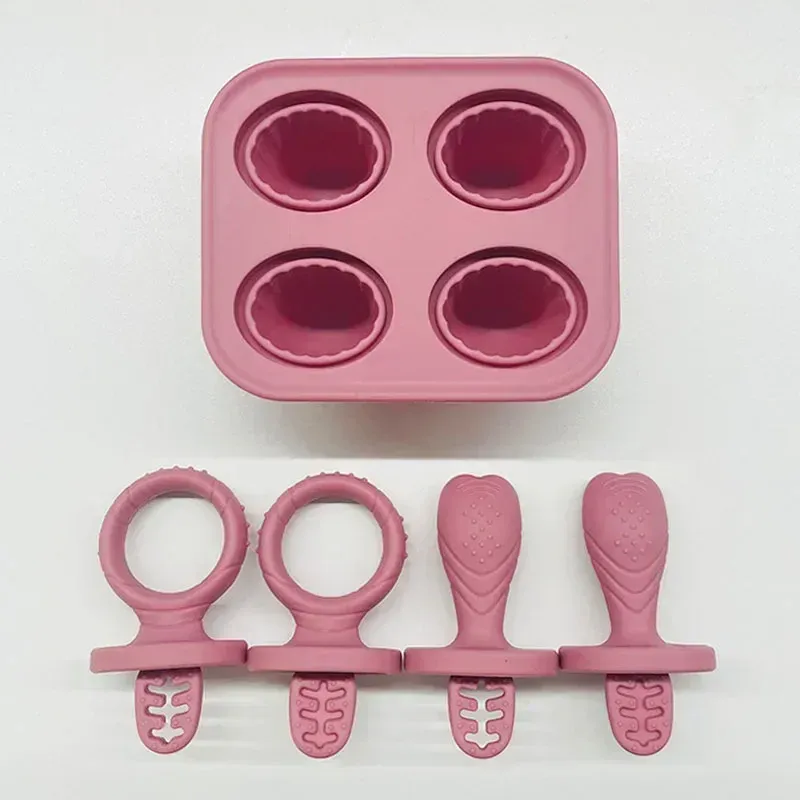 Anneau de dentition en silicone pour bébé, lot de 5, motifs fruits et légumes, sans BPA, forme de lapin 8