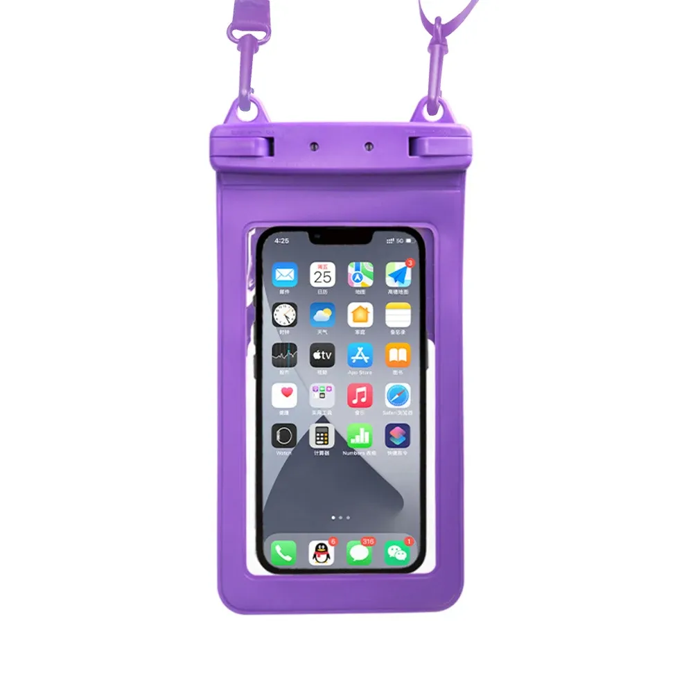 Étui étanche universel pour smartphone, pochette sèche de natation compatible iPhone, Huawei, Samsung et Xiaomi 14