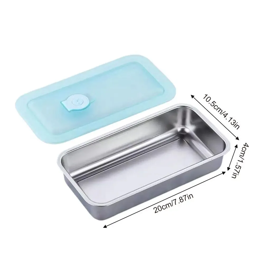 Boîte à déjeuner en acier inoxydable 304 avec compartiments, anti-fuite, hermétique, pour voyage, pique-nique et bureau 8