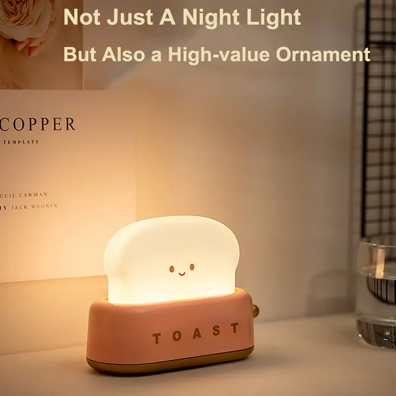 Veilleuse toast avec lumière tamisée