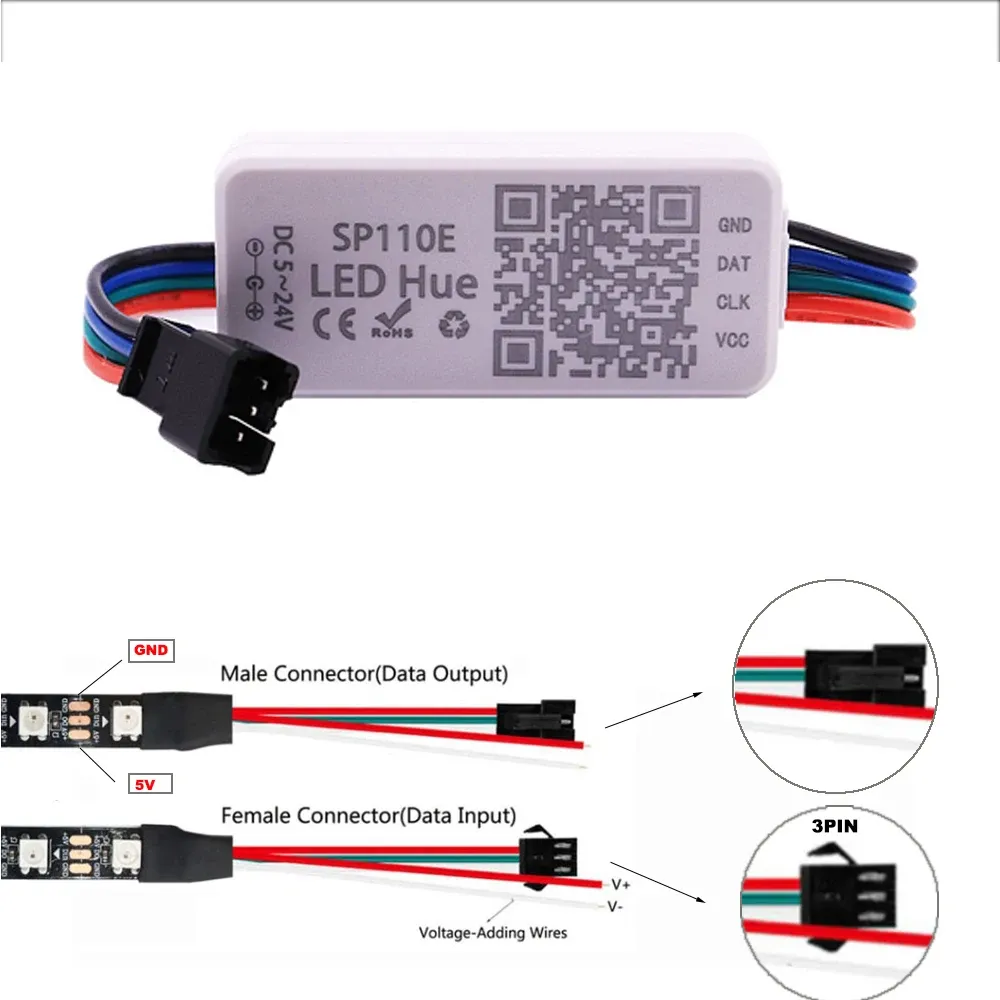 Connecteur JST LED, finition soignée