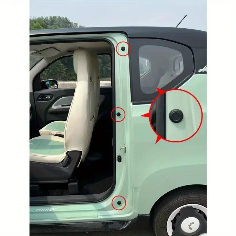 Lot de 10 garnitures amortissantes auto-adhésives pour portières automobiles, avec tampons de fermeture et isolation acoustique 3