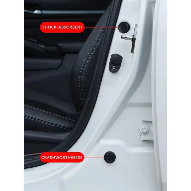 Lot de 10 garnitures amortissantes auto-adhésives pour portières automobiles, avec tampons de fermeture et isolation acoustique 5