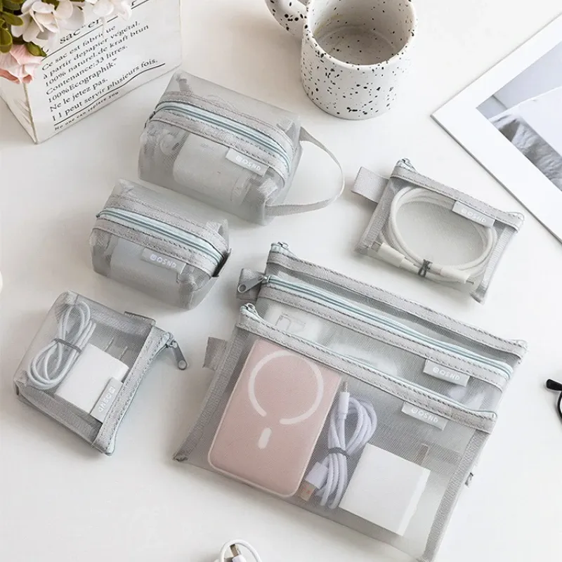 Ensemble de pochettes de rangement transparentes