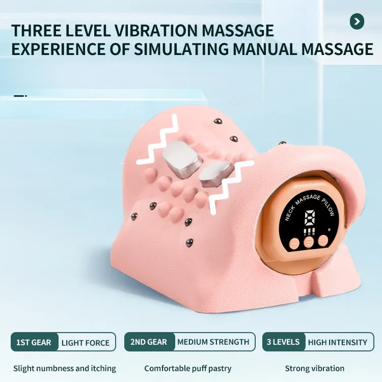 Oreiller de traction cervicale, télécommande incluse