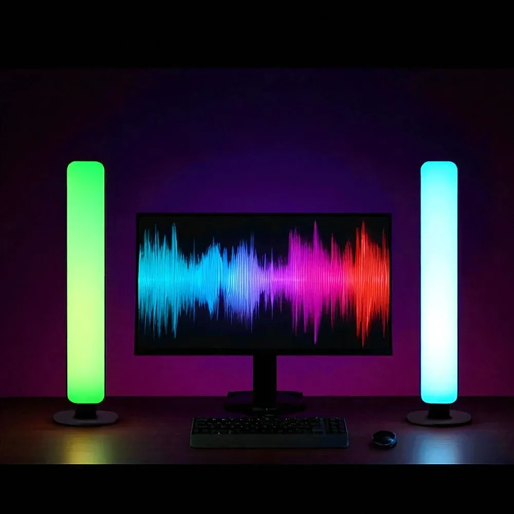 Gros plan sur les LED RVB de la barre lumineuse