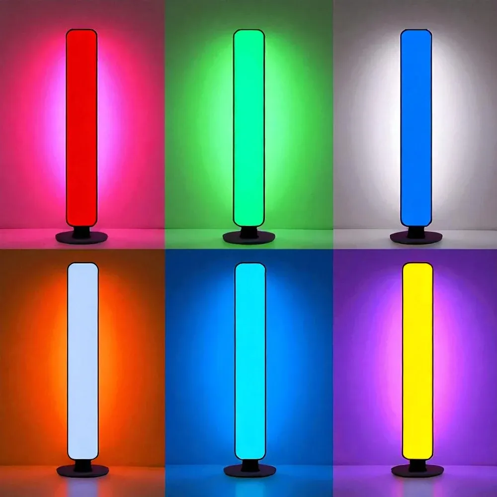 Barre lumineuse RVB installée dans un salon