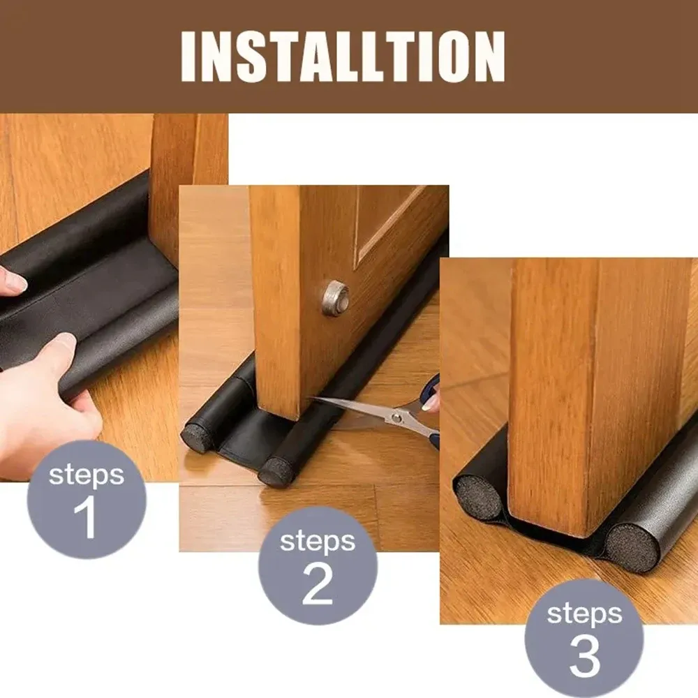 Bande d'étanchéité insonorisée coupe-vent pour porte, anti-poussière 5