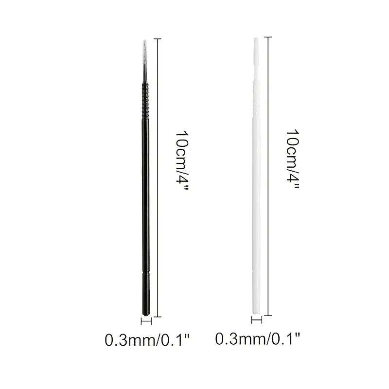 Brosses de nettoyage pour cils, finitions
