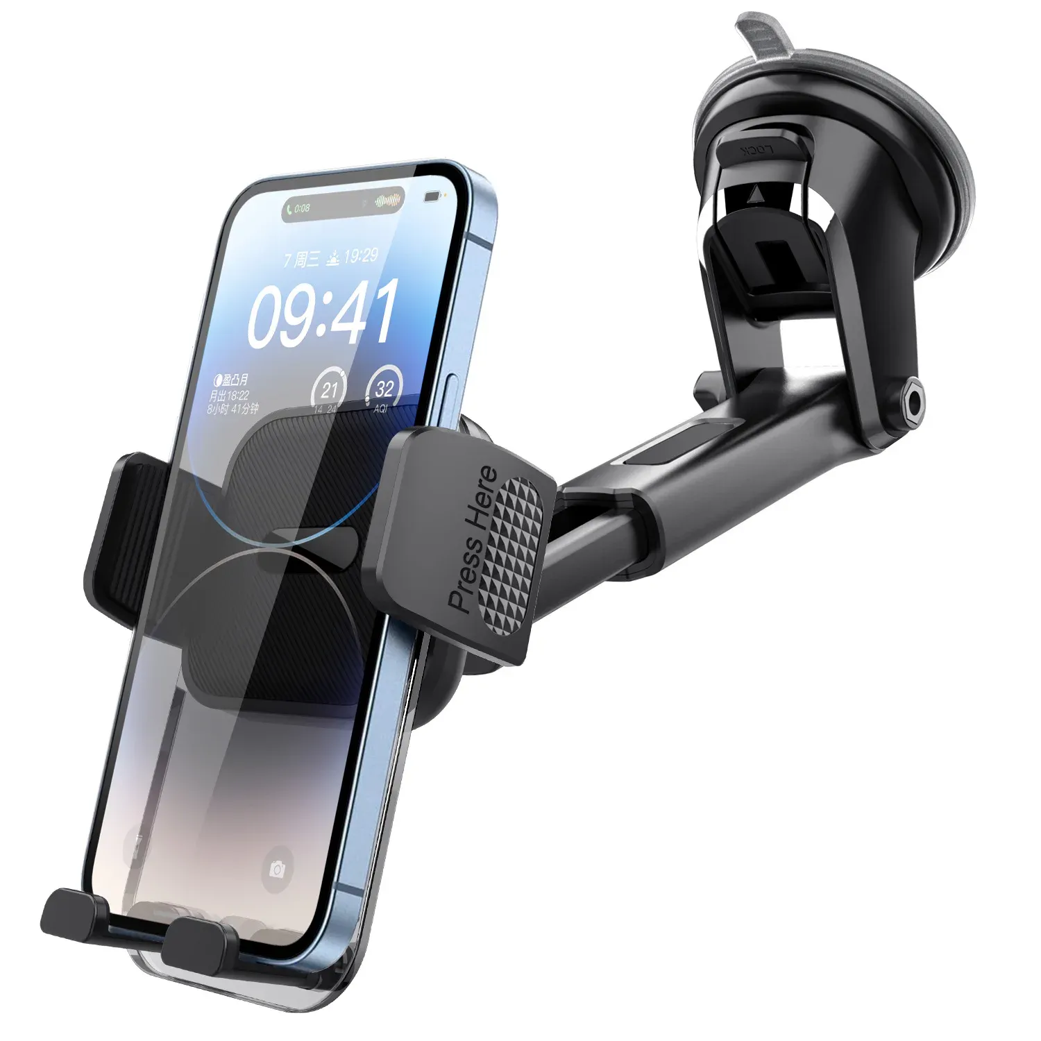 Support de téléphone installé dans l'habitacle