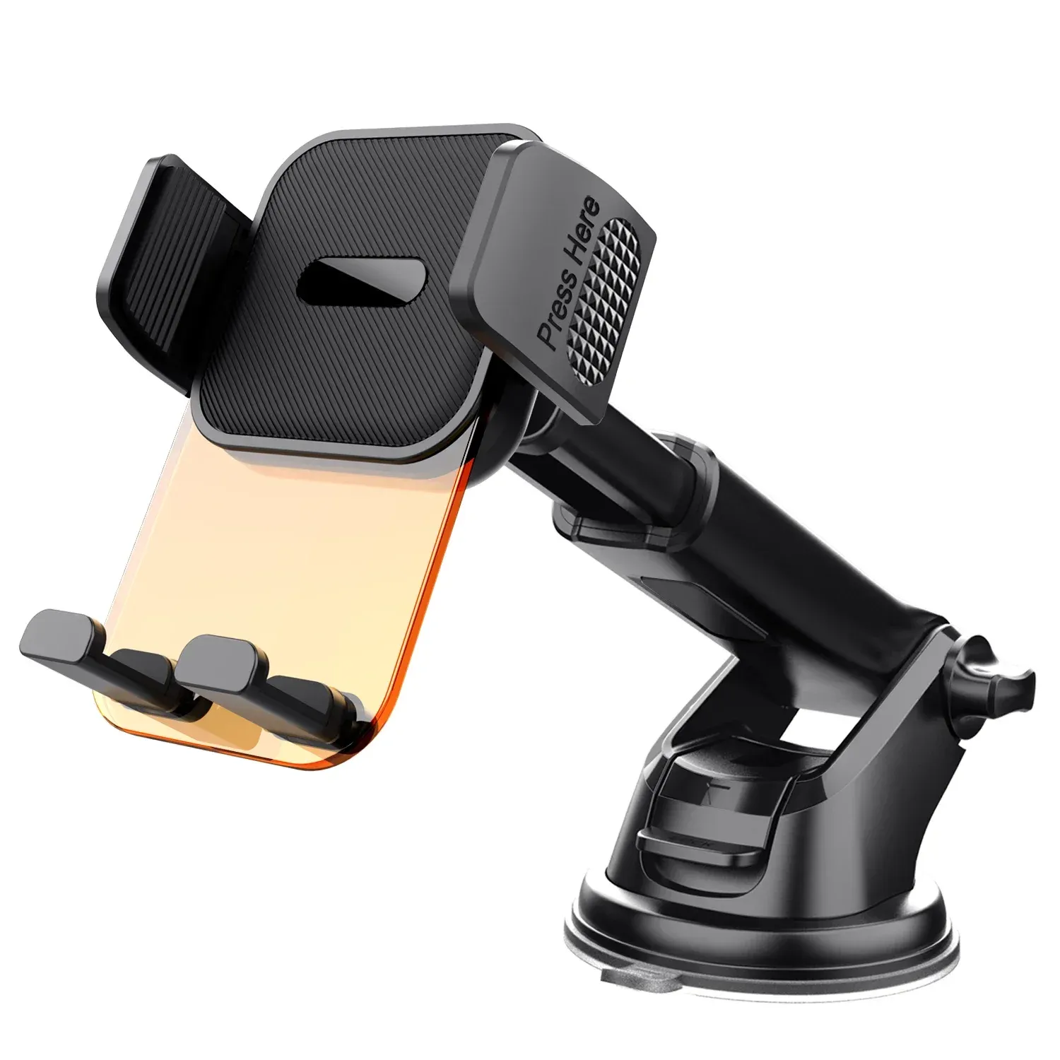 Support de téléphone pour voiture à fixation automatique pour tableau de bord et pare-brise, compatible smartphones de 4,7 à 7 pouces 8