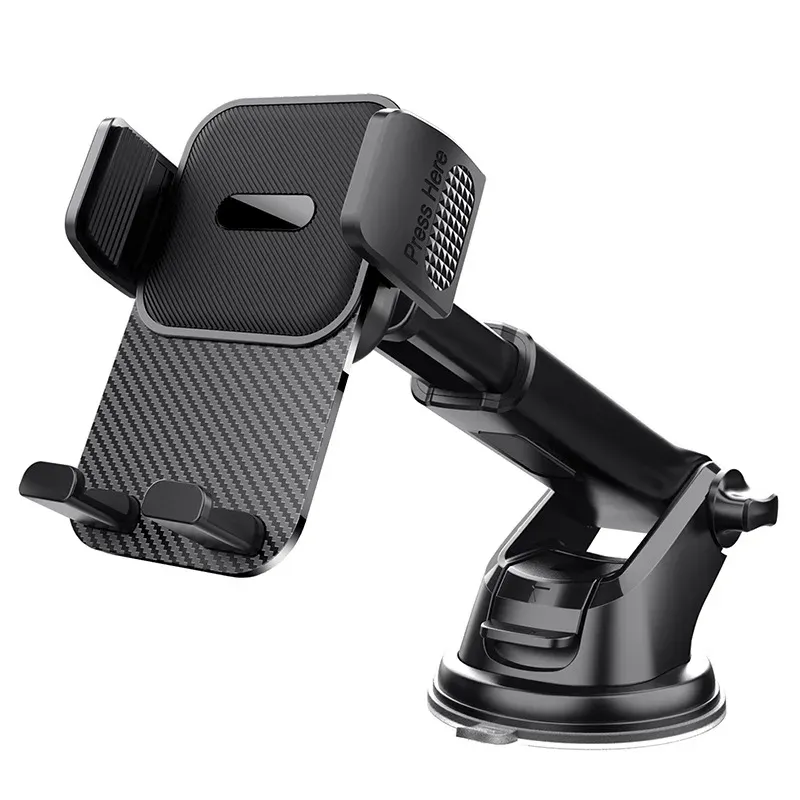 Support de téléphone pour voiture à fixation automatique pour tableau de bord et pare-brise, compatible smartphones de 4,7 à 7 pouces 6