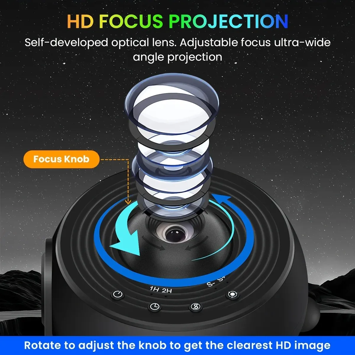 Détail du design du projecteur