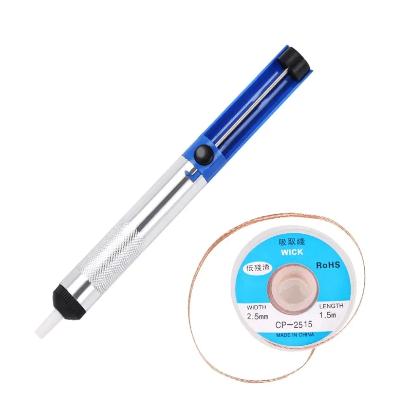 Pompe à dessouder en aluminium et métal, pistolet d'aspiration d'étain 10