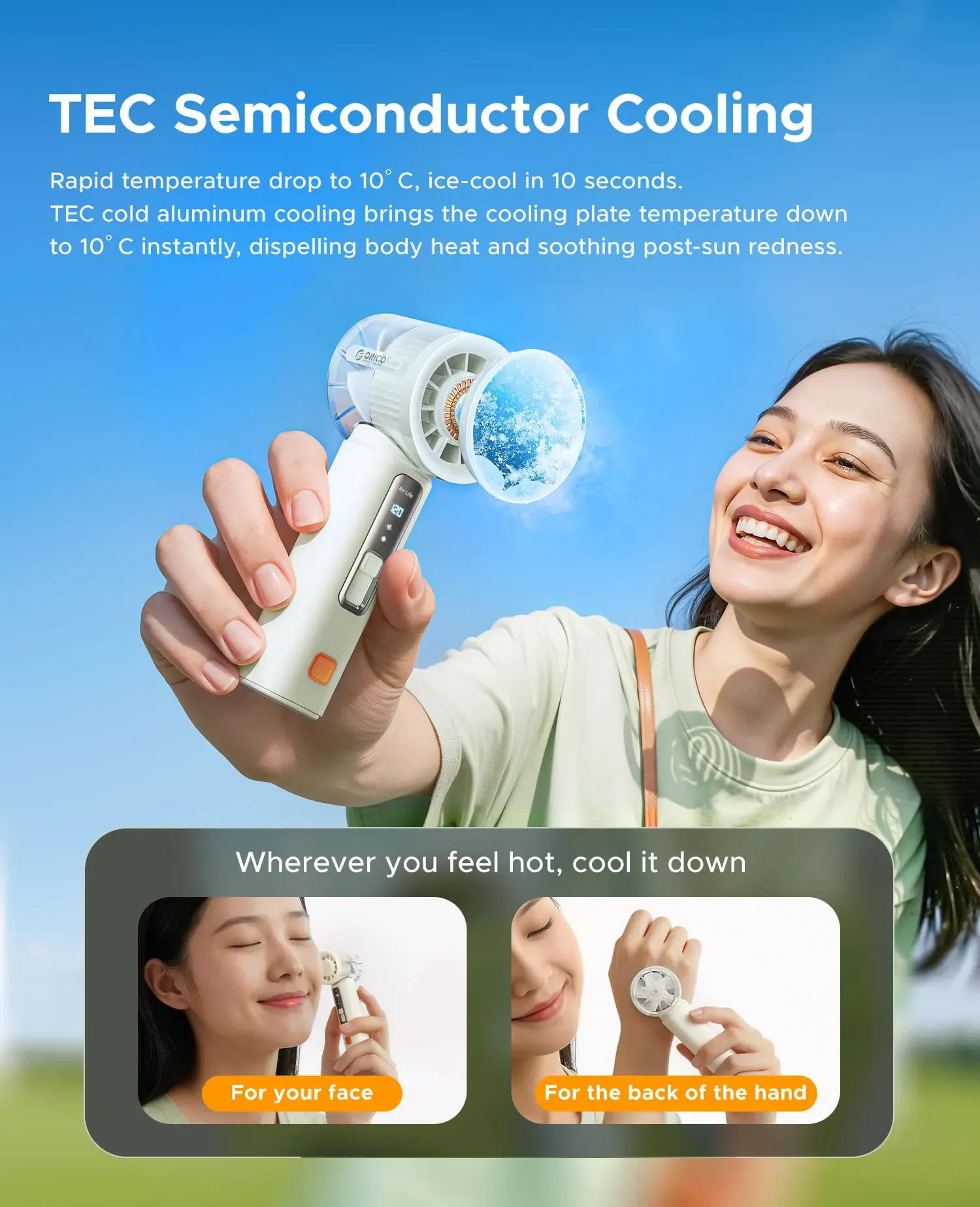 Ventilateur portable ORICO design