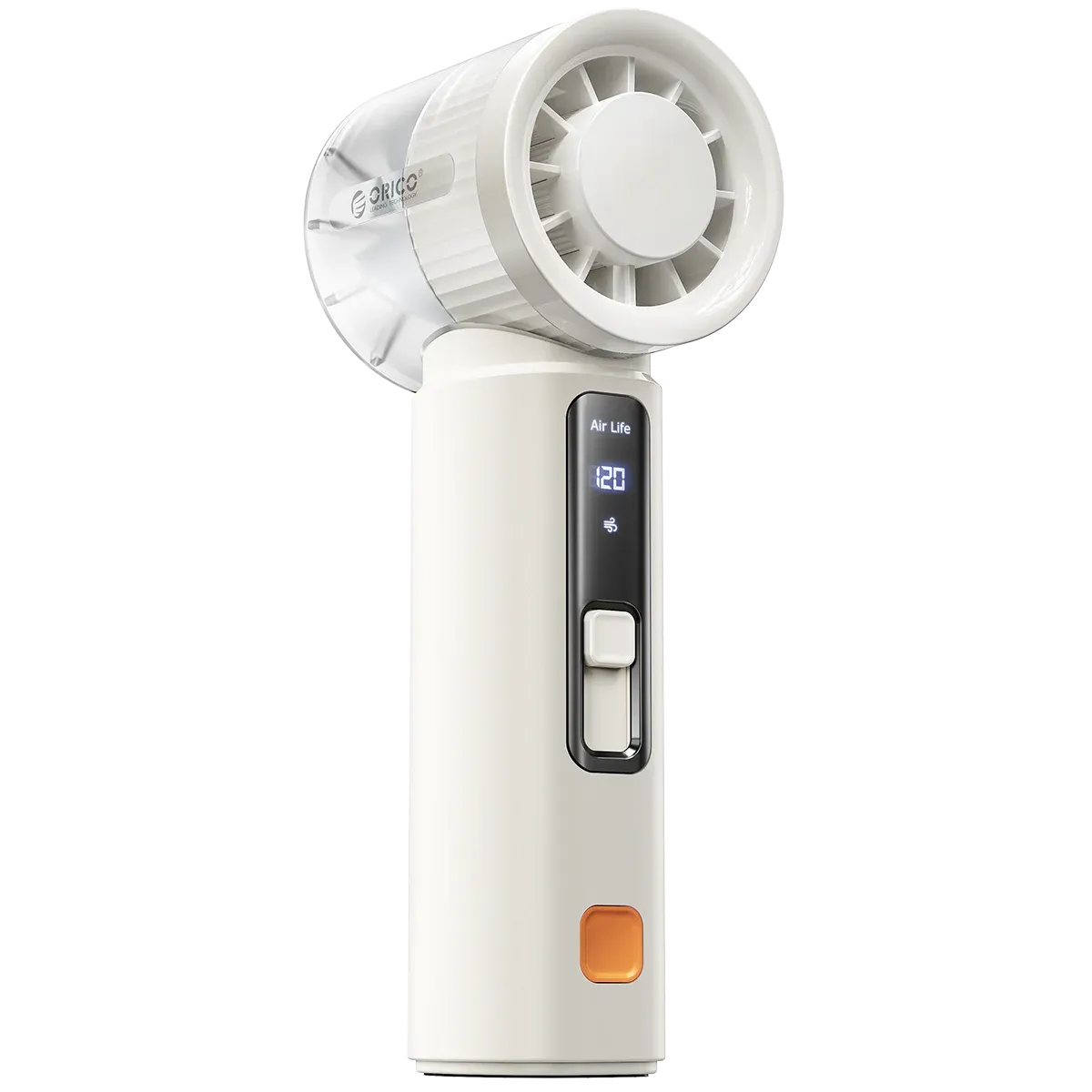 Ventilateur portable ORICO rechargeable 3000 mAh, 120 vitesses réglables, mini ventilateur pliable 8