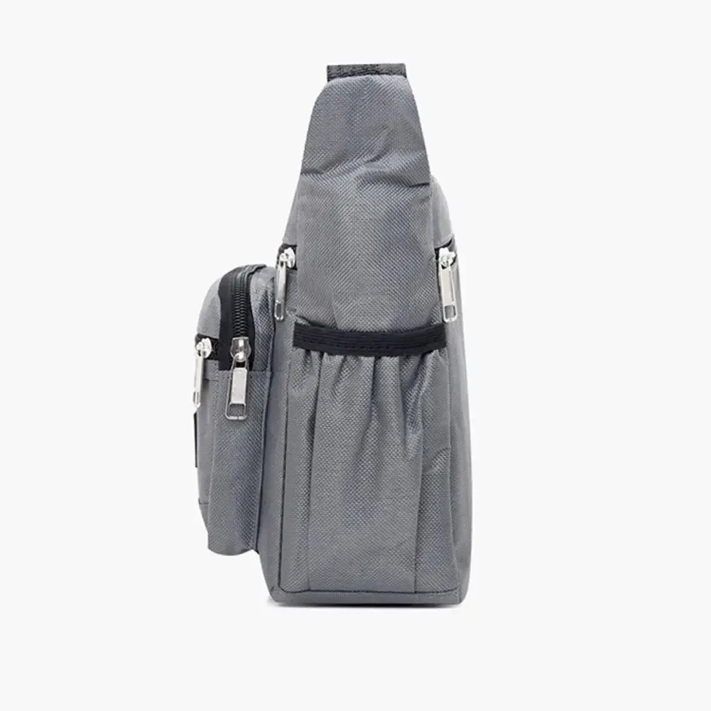 Sac bandoulière multi-poches pour homme, grande capacité, idéal pour le travail 4