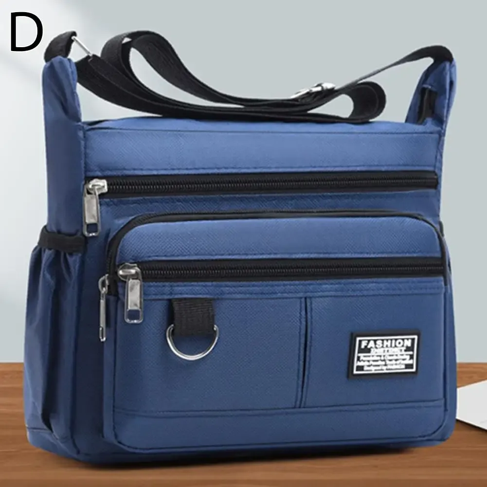 Sac bandoulière multi-poches pour homme, grande capacité, idéal pour le travail 8
