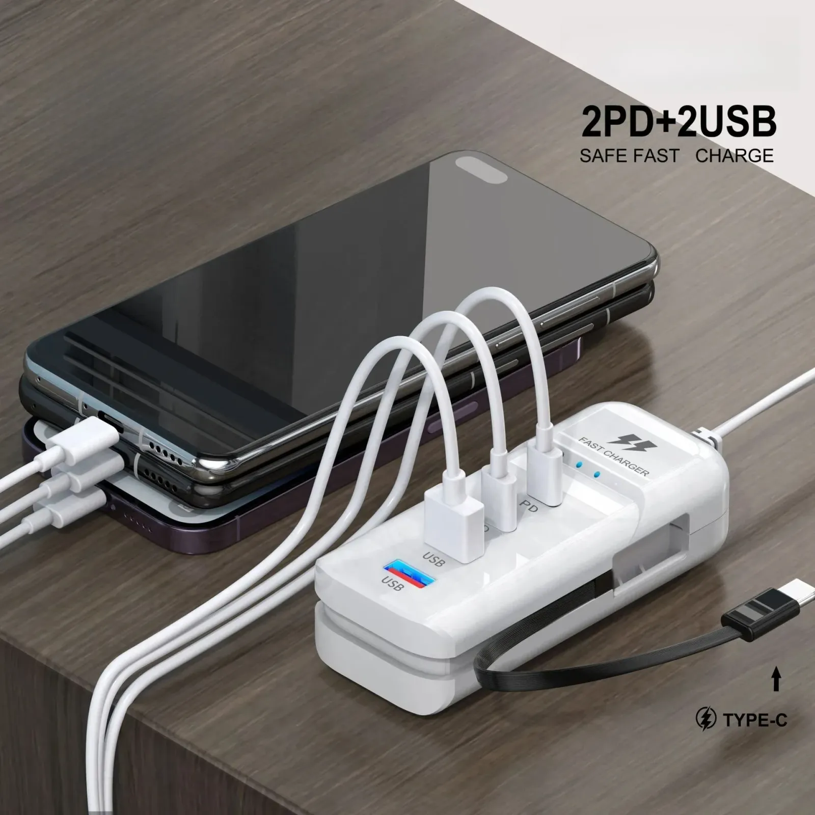 Détails du hub de charge multiport