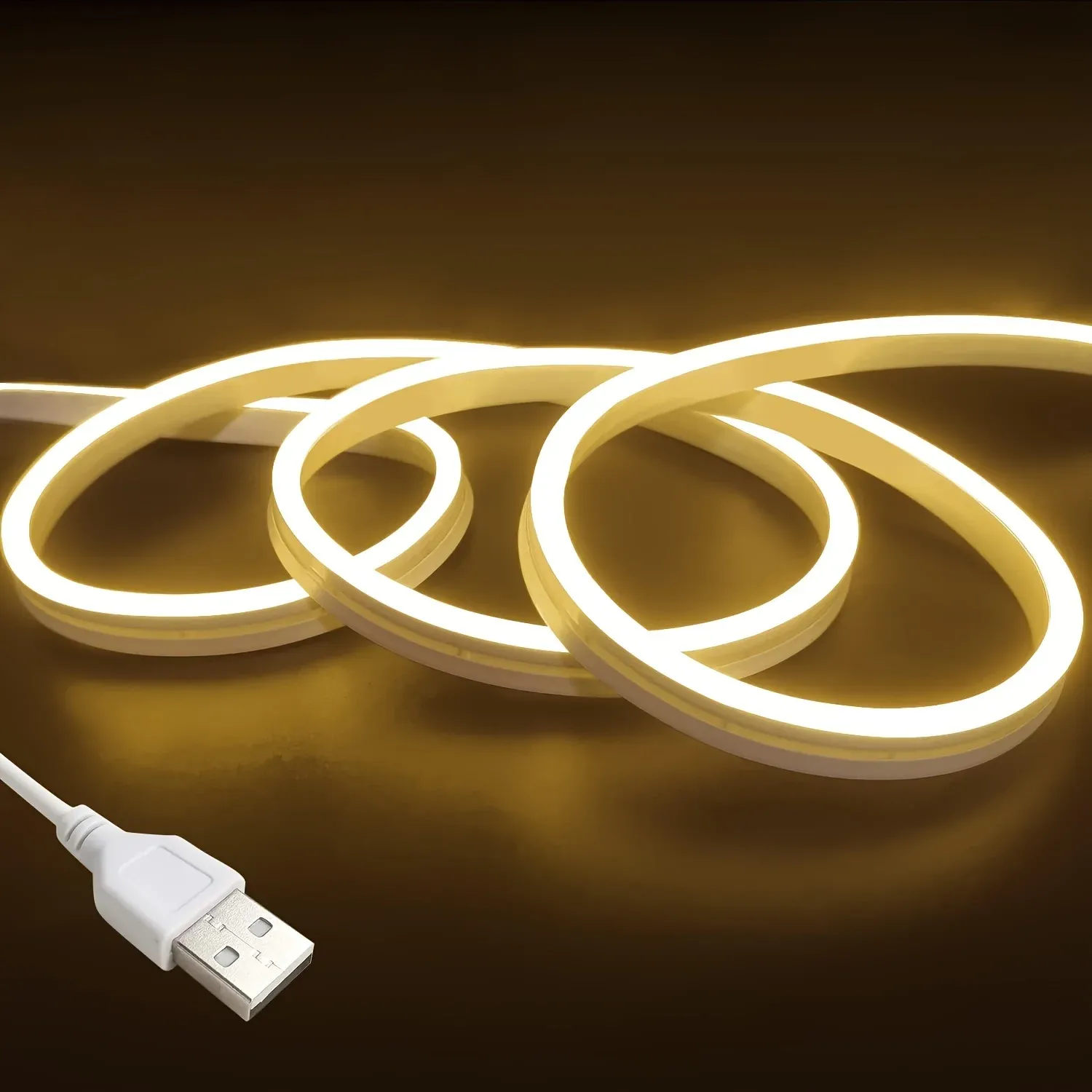 Bande néon LED dans une chambre