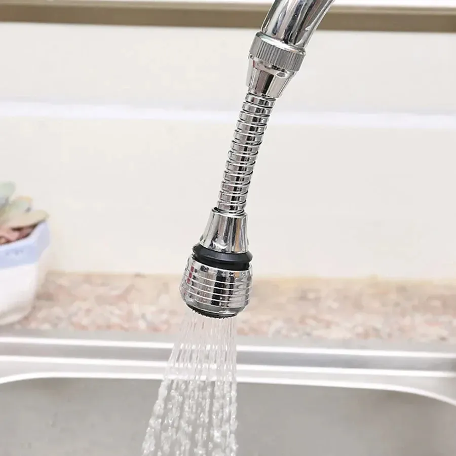Économiseur d'eau rotatif en acier inoxydable pour robinet de cuisine, anti-éclaboussures 3