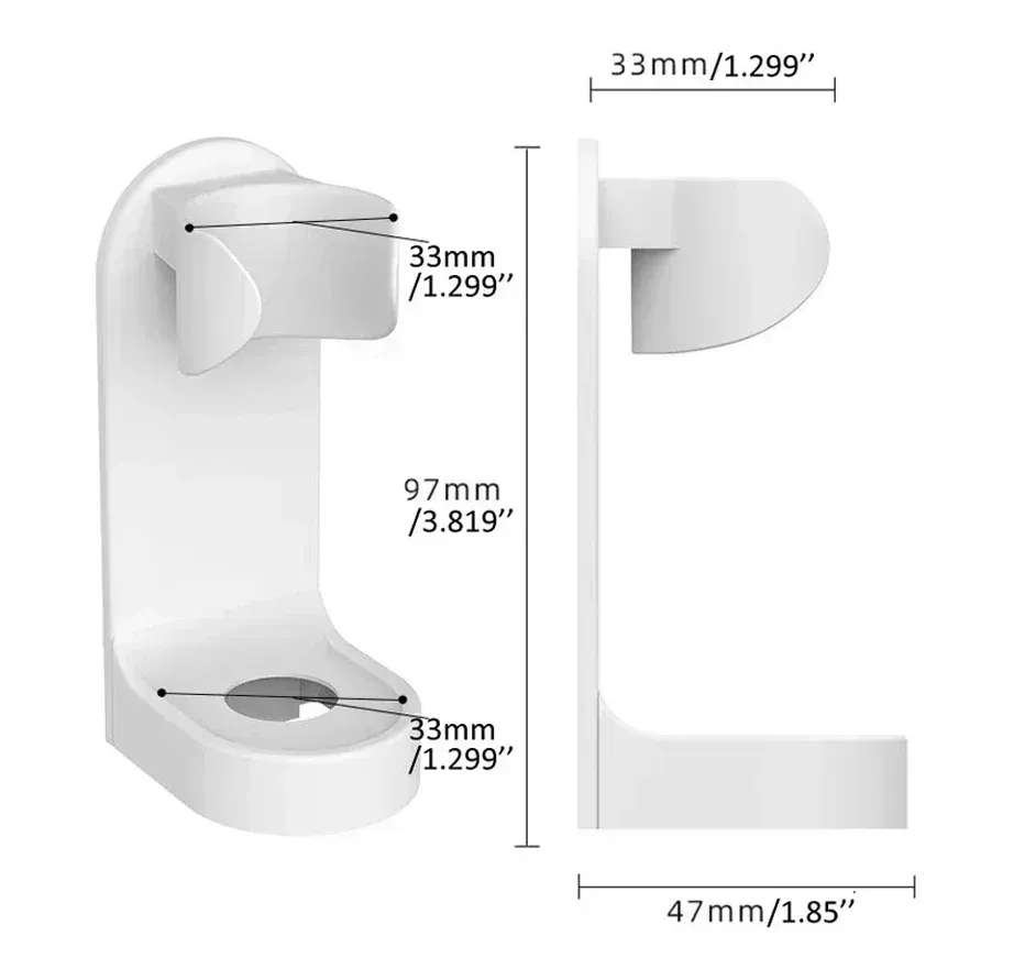 Détail du design du porte-brosse à dents