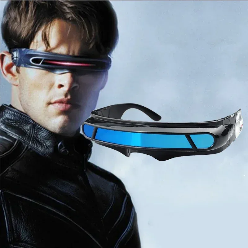 Lunettes de soleil polarisées X-Men Cyclops pour cosplay, mixte, monture en matériau à mémoire de forme 2