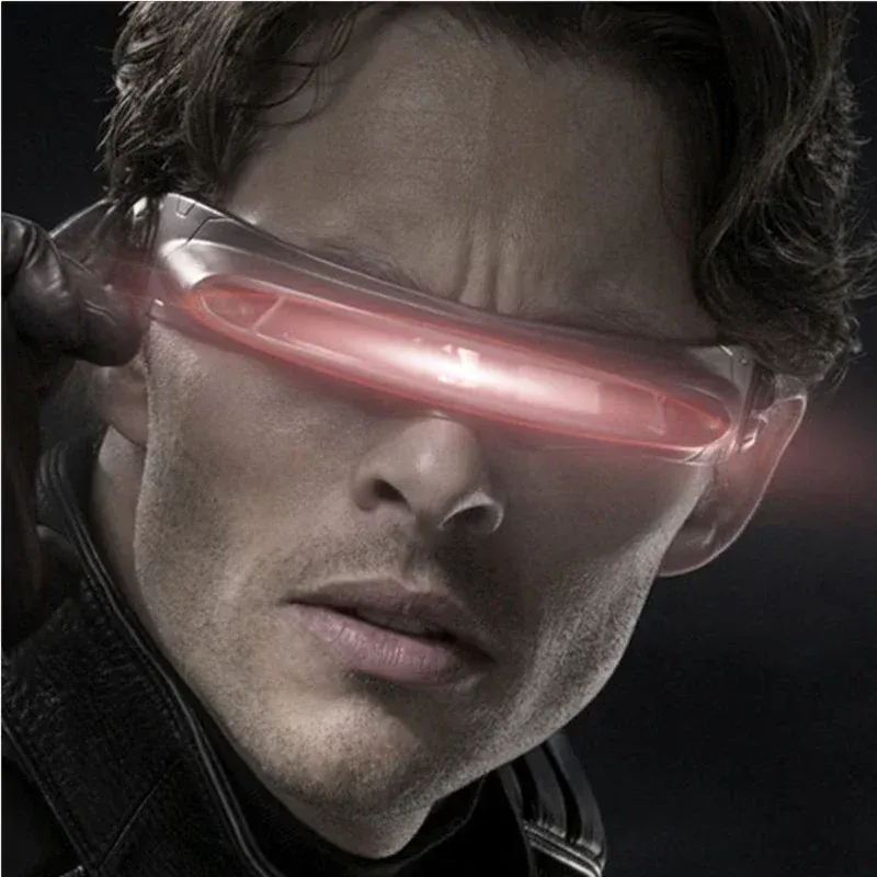 Lunettes de soleil polarisées X-Men Cyclops pour cosplay, mixte, monture en matériau à mémoire de forme 3