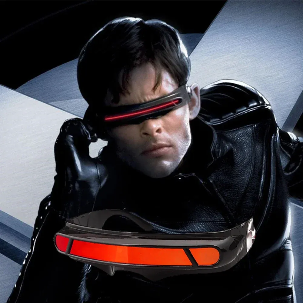Lunettes de soleil polarisées X-Men Cyclops pour cosplay, mixte, monture en matériau à mémoire de forme 6