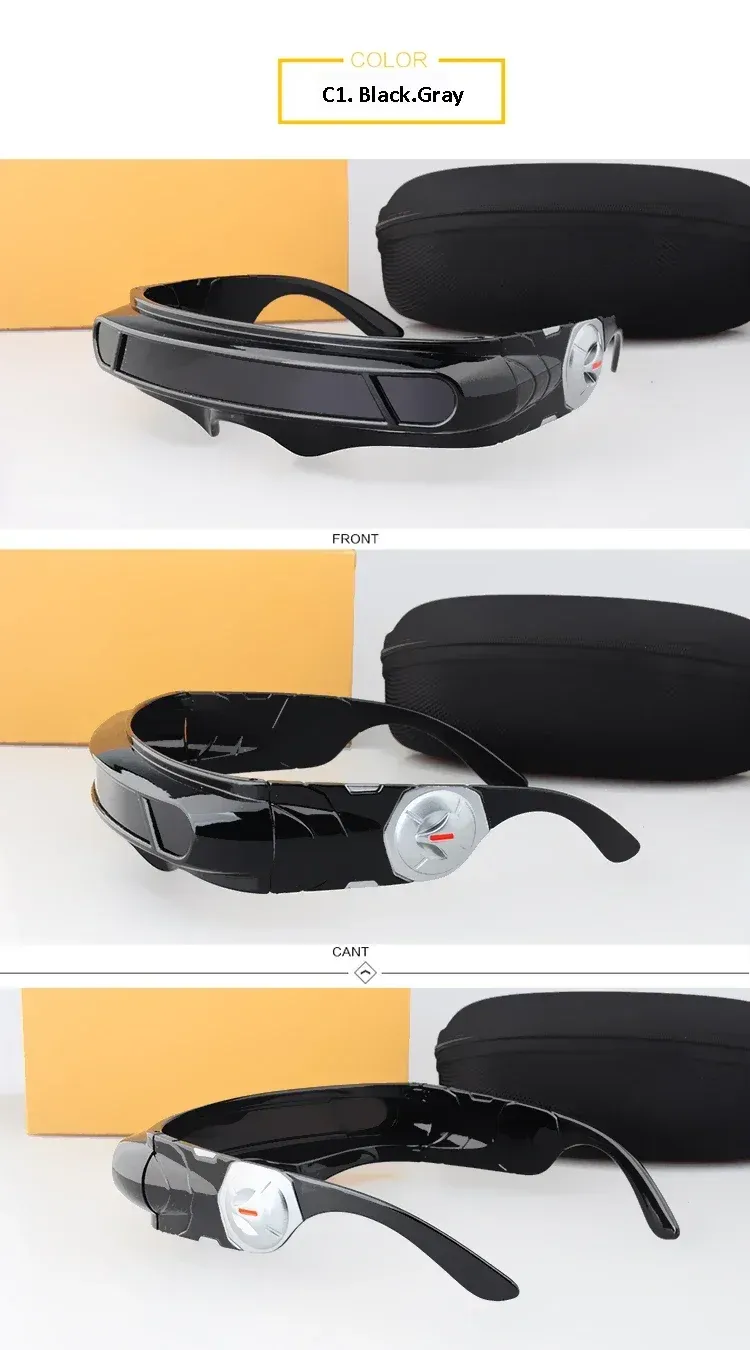 Lunettes de soleil polarisées X-Men Cyclops pour cosplay, mixte, monture en matériau à mémoire de forme 9
