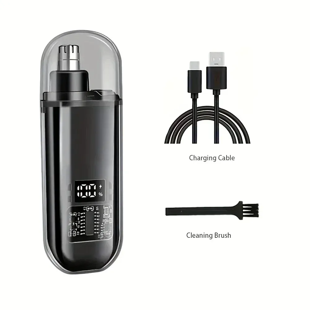 Tondeuse nez et oreilles pour homme, rechargeable USB, compacte et portable 8